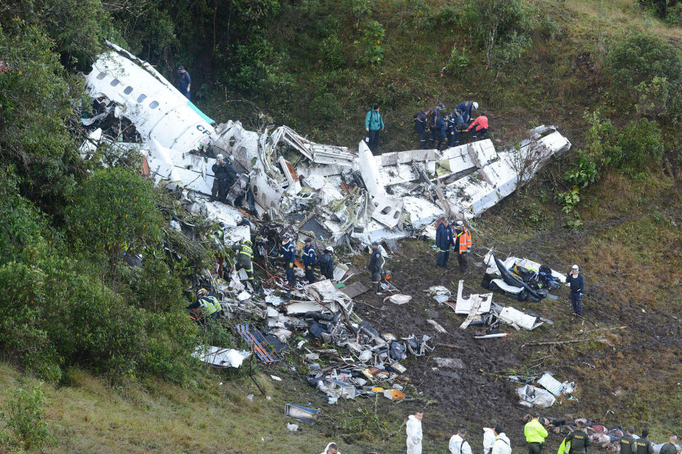 Deadly plane crash in Colombia kills Chapecoense soccer teammates from Brazil