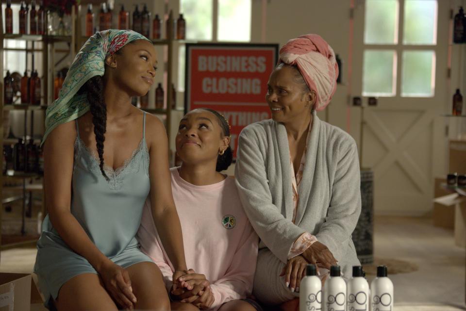 L-R: Yaya DaCosta, Alana Bright and Debbi Morgan in the season finale of "Our Kind of People."