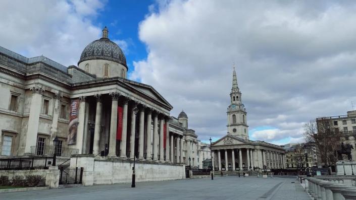 La Galería Nacional en Trafalgar Square