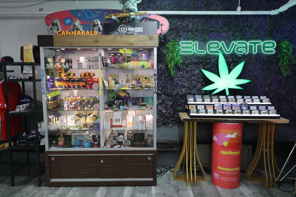 A view inside Elevate Cannabis, a New York State licensed dispensary in Mount Vernon, March 5, 2024.