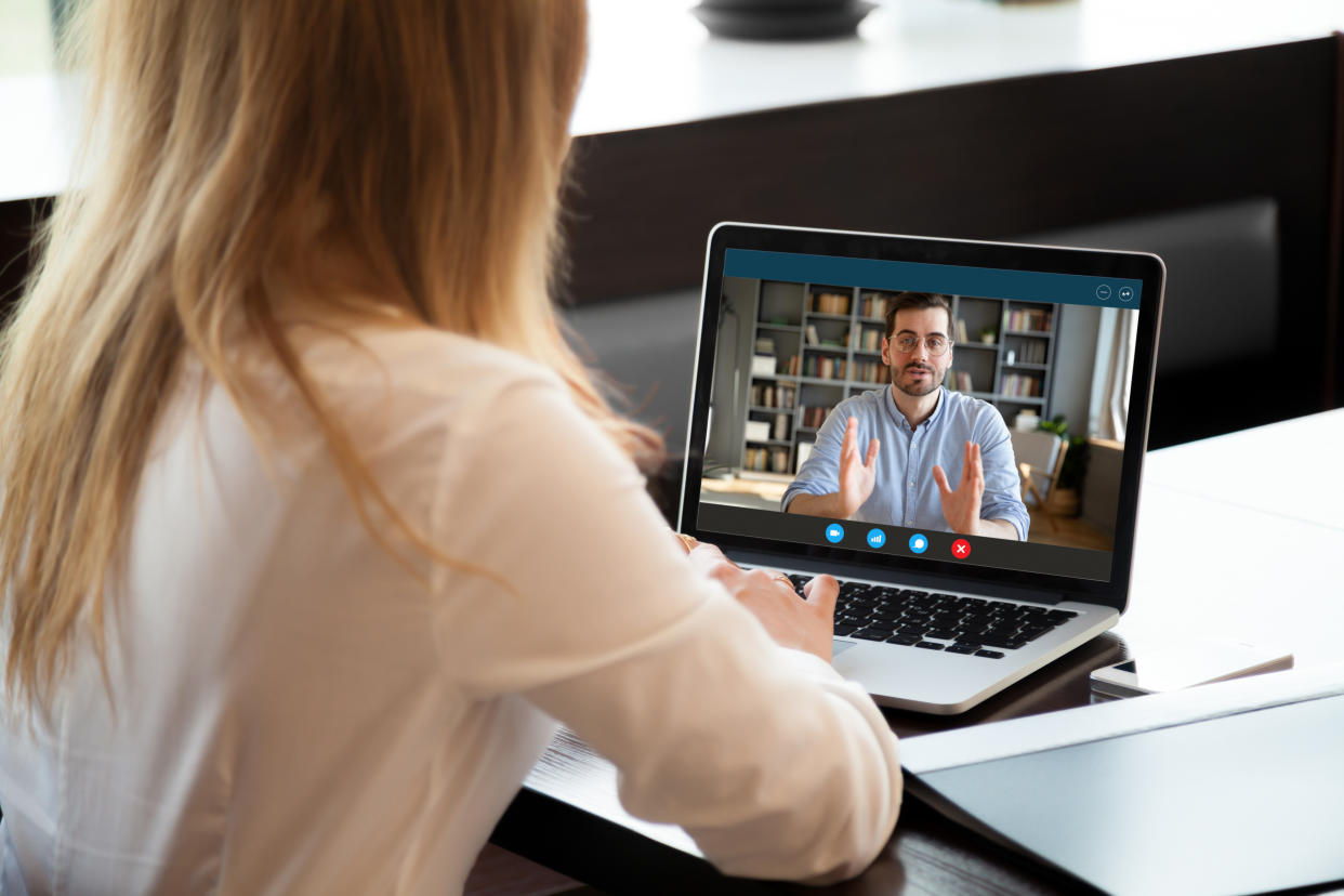 Turn off your video and mic when you're not using them during video meetings. (Photo: Getty)