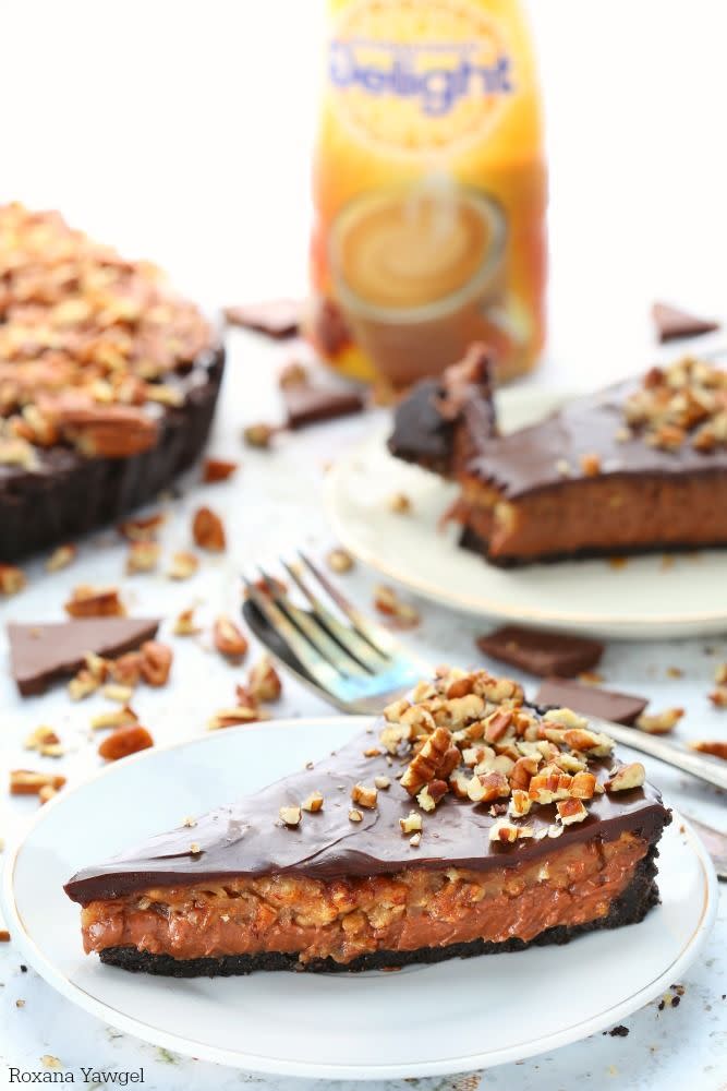 No-Bake Chocolate Pecan Pie