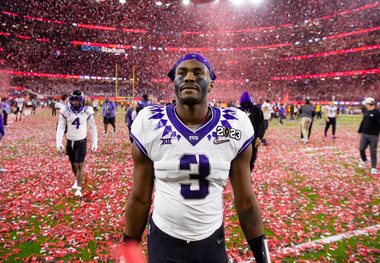 Dolphins and Titans showing interest in TCU safety Mark Perry.