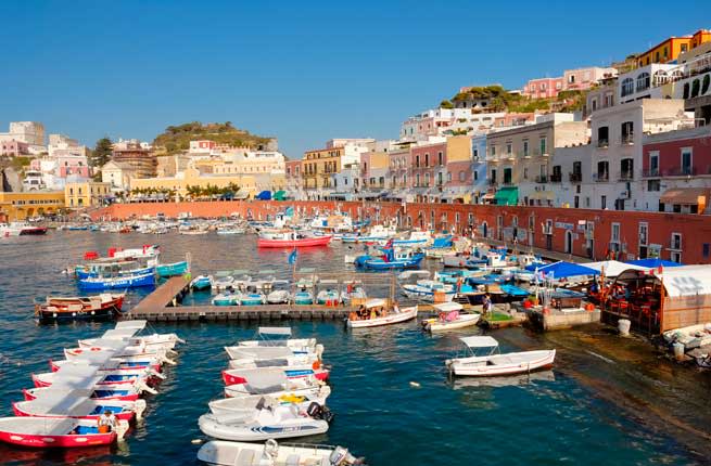 <p><strong>Where: </strong>Lazio</p> <p>The picturesque island of Ponza is another popular destination for Romans fleeing the city in the summer. Legend has it the island was named after Pontius Pilate, whose family owned a grotto there. The Etruscans first colonized Ponza, which may be the last remnants of the lost island of Tyrrhenia, and archeologists have found the ruins of sunken Roman temples nearby. It is also rumored to be the home of Circe, the sorceress who seduced Odysseus and turned his men into pigs. More recently, Wes Anderson filmed some scenes from <em>The Life Aquatic</em> here.</p> <p><strong>Insider Tip:</strong> Circe’s cave—Grotta della Maga Circe—can be found on the western side of the island, between Capo Bianco and Chaia di Luna beach.</p>