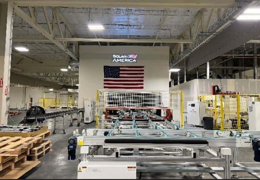 Solar4America Technology's 700MW Sacramento module factory employs over a hundred Californians.