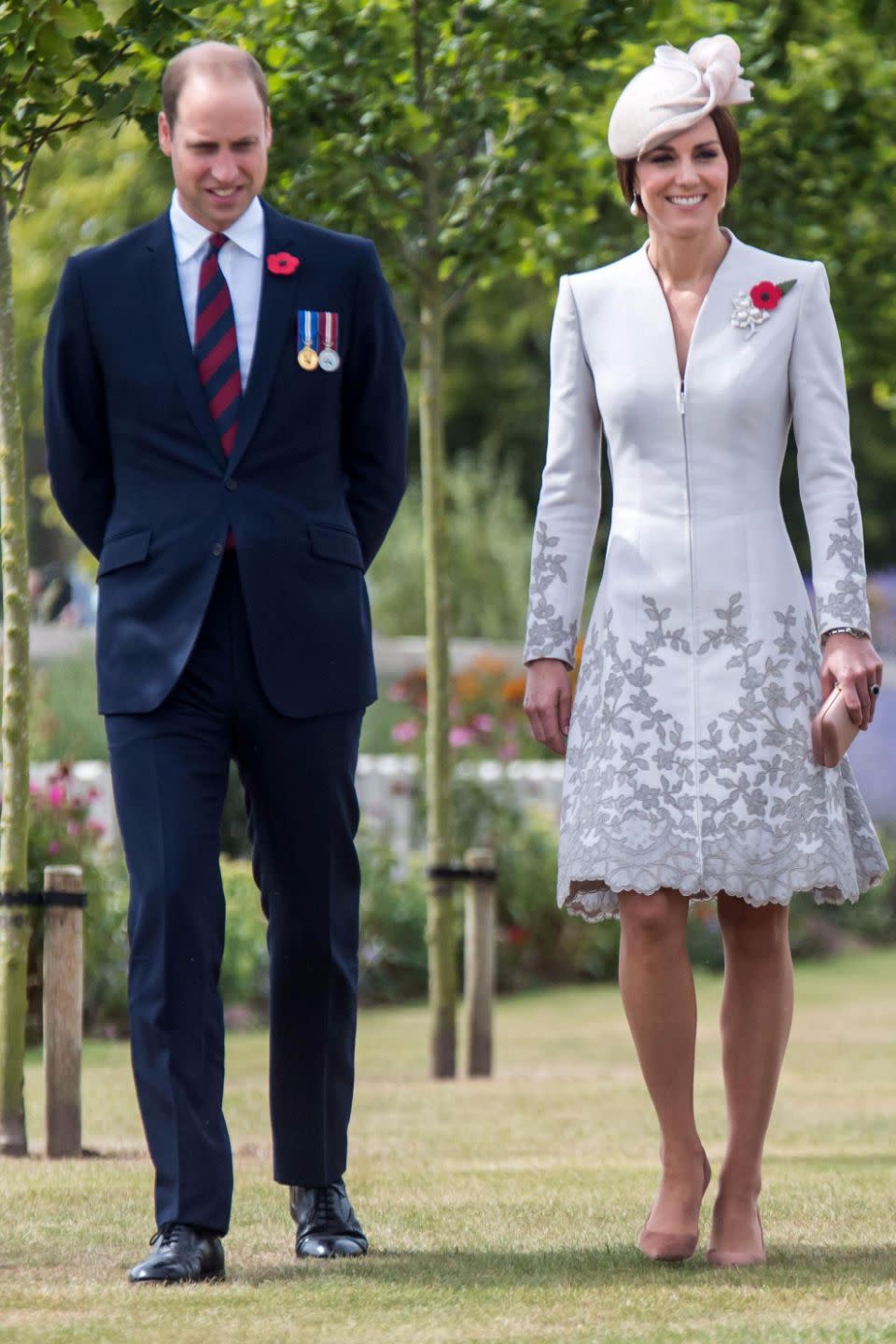 Kate and Wills rarely show affection while out in public. Photo: Getty