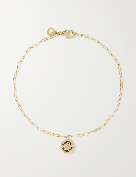 16) Wee Porte Bonheur Coin Anklet