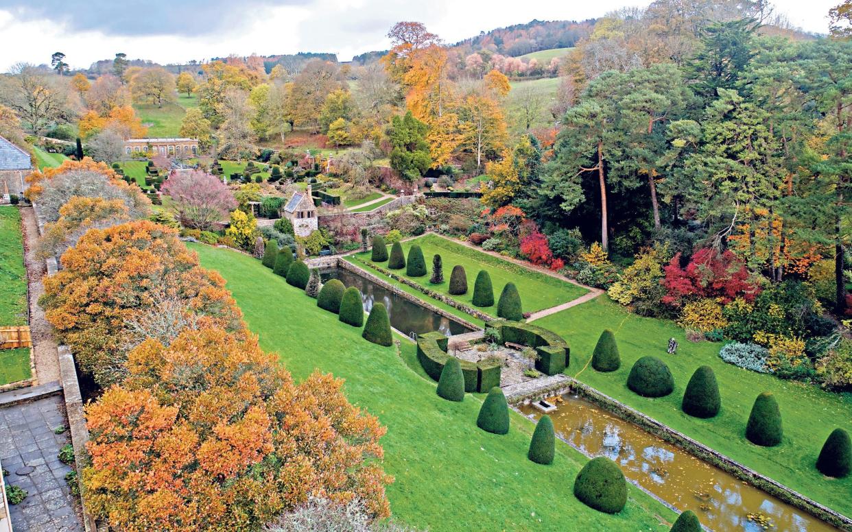 The gardeners responsible for the luscious gardens at Mapperton House, Dorset, have been rewarded their hard work  - Steve Lanin