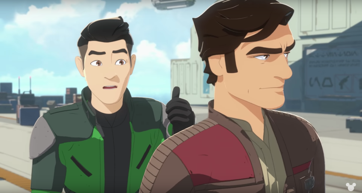A scene from Star Wars Resistance