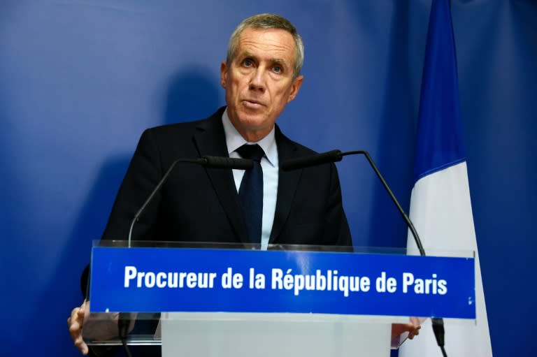 French public prosecutor of Paris Francois Molins addresses a press conference on September 9, 2016 at the Paris courthouse, five days after several gas cylinders were found in a car near Paris's Notre Dame Cathedral