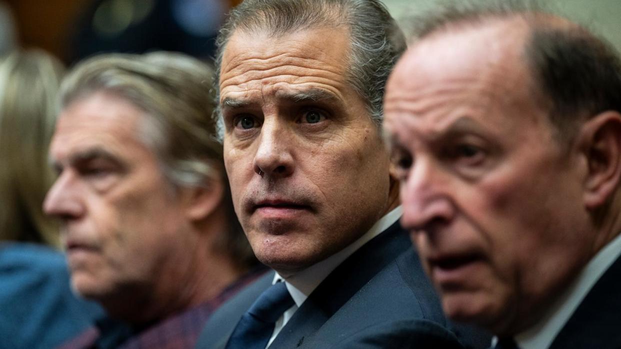 PHOTO: Hunter Biden Makes Surprise Appearance At House Panel Contempt Vote (Bloomberg via Getty Images)