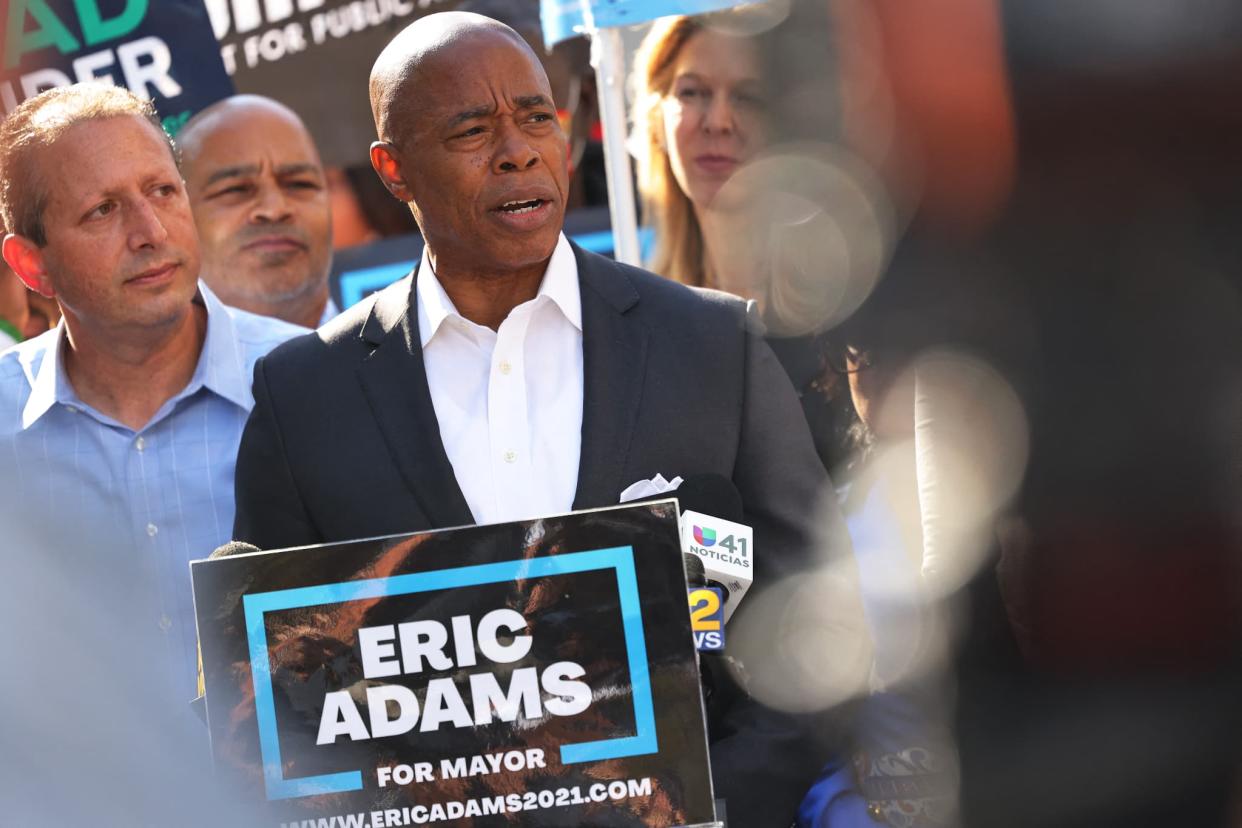 Eric Adams, le 22 octobre 2021 à Brooklyn - Michael M. Santiago / GETTY IMAGES NORTH AMERICA / Getty Images via AFP