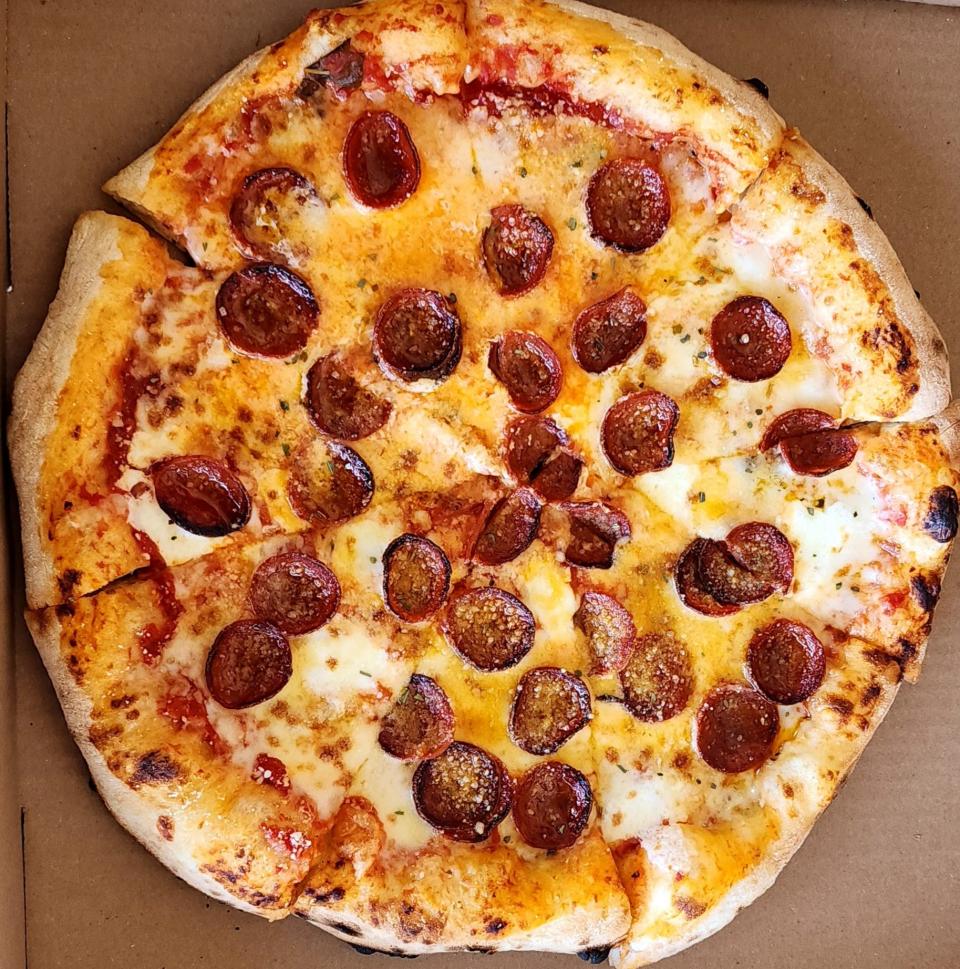 Blackie's fall menu includes a pepperoni pizza with loads of cheese and smokey pepperoni.