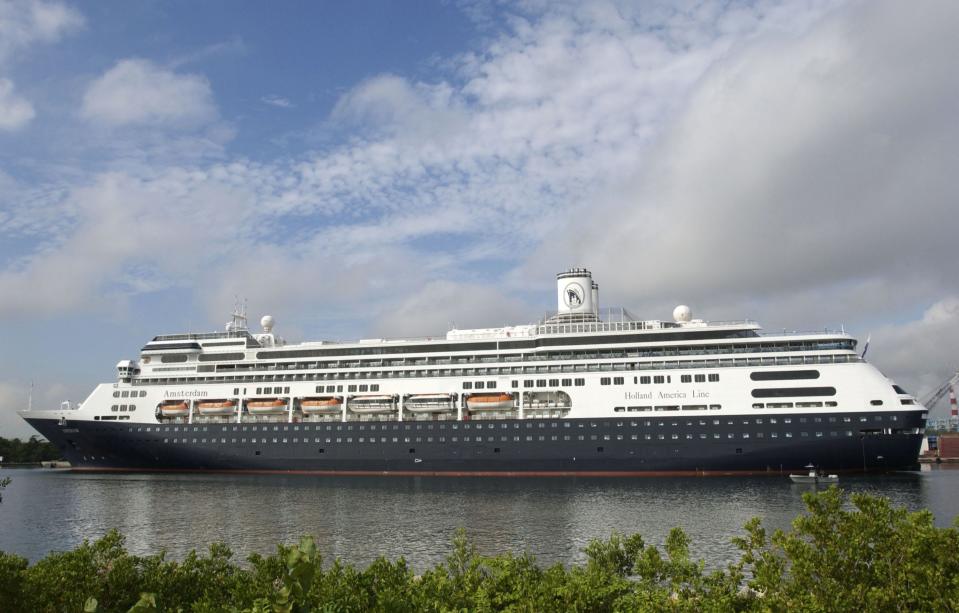 The Holland America Line cruise ship Amsterdam.