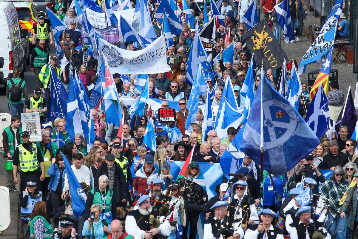 The independence march on Saturday <i>(Image: Gordon Terris/NQ)</i>