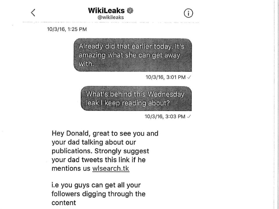 donald trump jr wikileaks