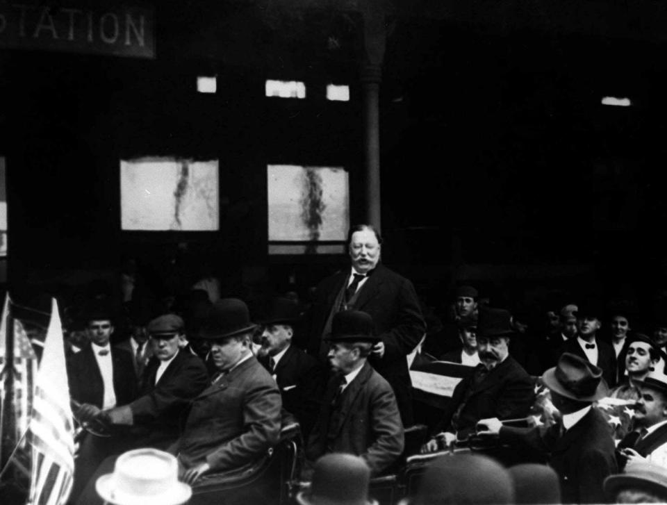 William Howard Taft campaigs in Trenton, N.J., in 1912.