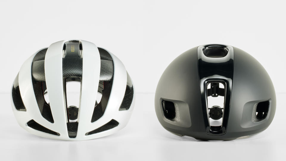 Trek Velocis MIPS vs Ballista MIPS front view