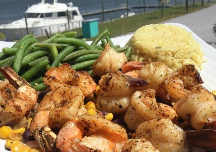 Seafood with a view at Inlet View restaurant in Shallotte.