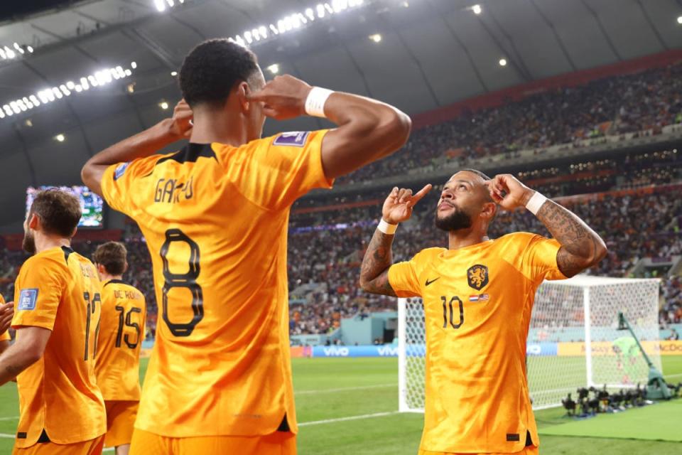 Memphis opened the scoring against the USA while Gakpo has three for the tournament (Getty Images)