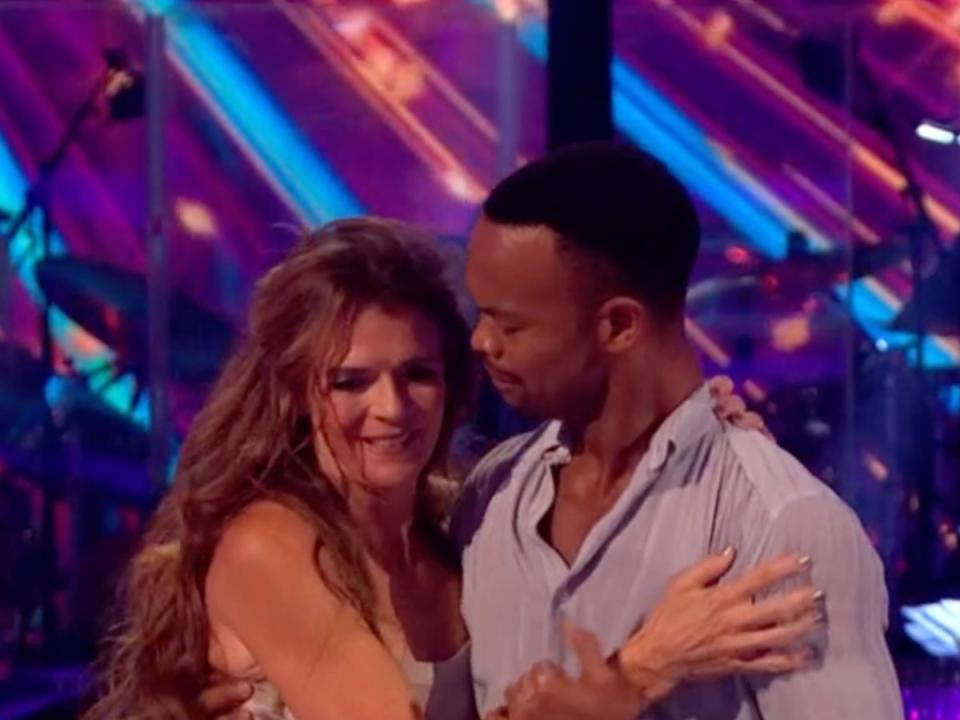 Annabel Croft and Johannes Radebe on ‘Strictly’ (BBC)