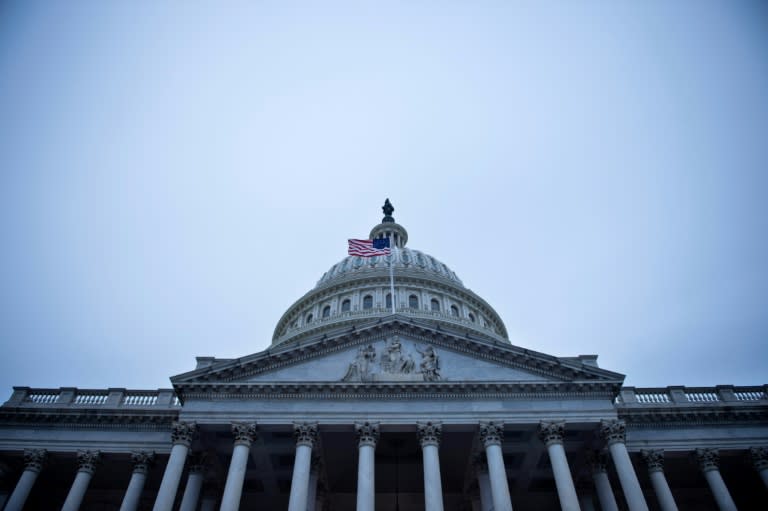 A view of the US Capitol a day before Trump's State of the Union address