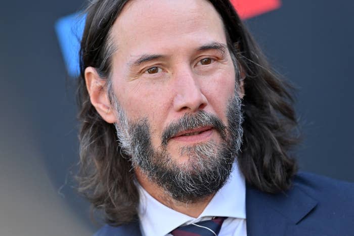 A close-up of Keanu