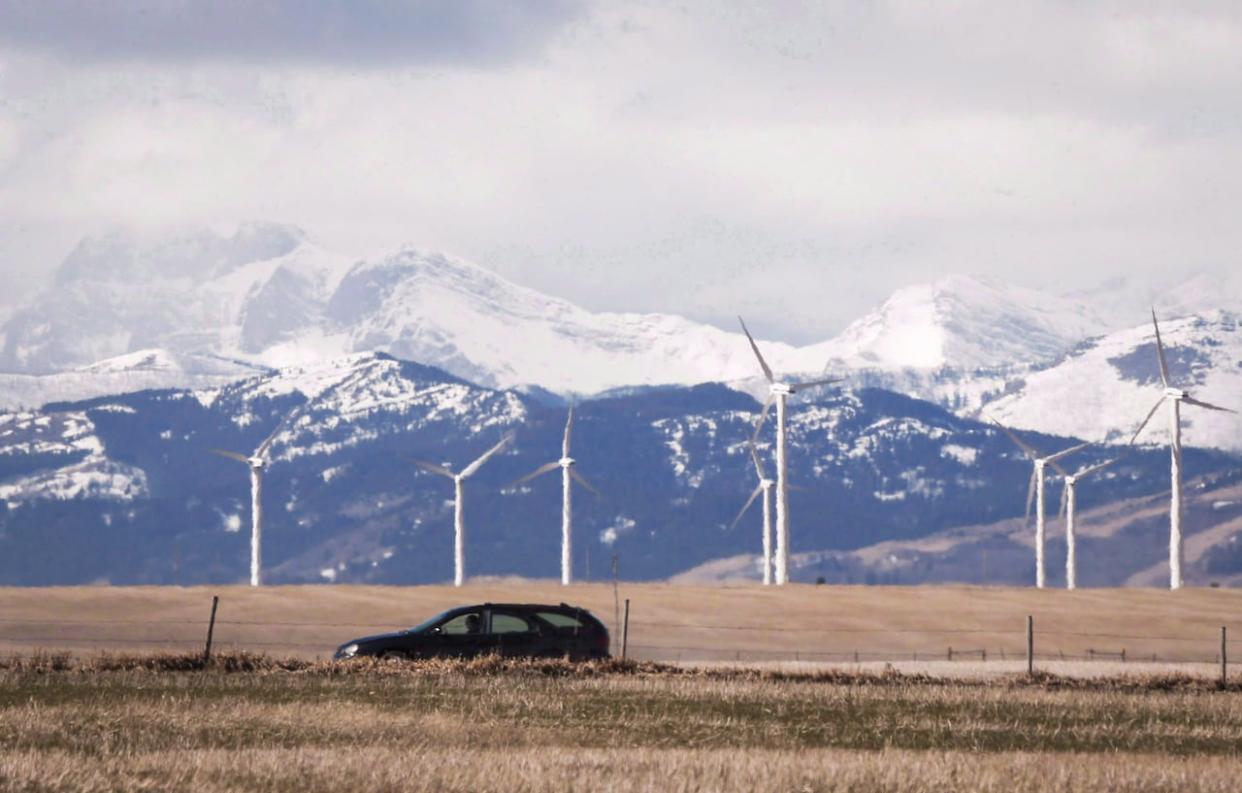 Alberta's seven-month moratorium on approving wind and solar power projects will end on Feb. 29, 2024, according to Premier Danielle Smith. (Jeff McIntosh/The Canadian Press - image credit)