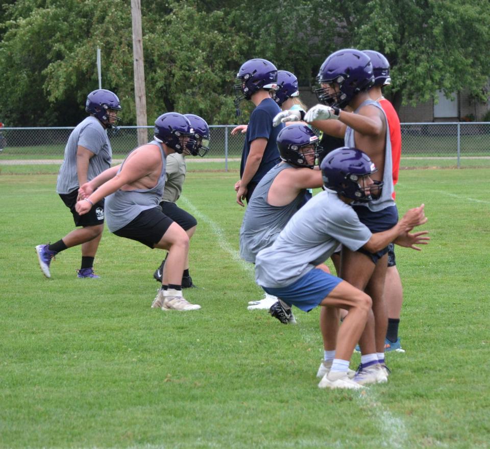 Lakeview goes through preseason practice on Tuesday. The high school football season begins the week of Aug. 25.