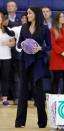 <p>Meghan Markle took to the court in <a href="https://www.townandcountrymag.com/style/fashion-trends/a23397186/meghan-markle-oscar-de-la-renta-shirt-outfit-coach-core-awards/" rel="nofollow noopener" target="_blank" data-ylk="slk:a blue Oscar de la Renta wrap blouse;elm:context_link;itc:0;sec:content-canvas" class="link ">a blue Oscar de la Renta wrap blouse</a>, black trousers, and black stiletto pumps for an event celebrating the <a href="https://www.townandcountrymag.com/society/tradition/g23396905/prince-harry-meghan-markle-coach-core-awards-photos/" rel="nofollow noopener" target="_blank" data-ylk="slk:Royal Foundation's Coach Core initiative.;elm:context_link;itc:0;sec:content-canvas" class="link ">Royal Foundation's Coach Core initiative.</a></p>