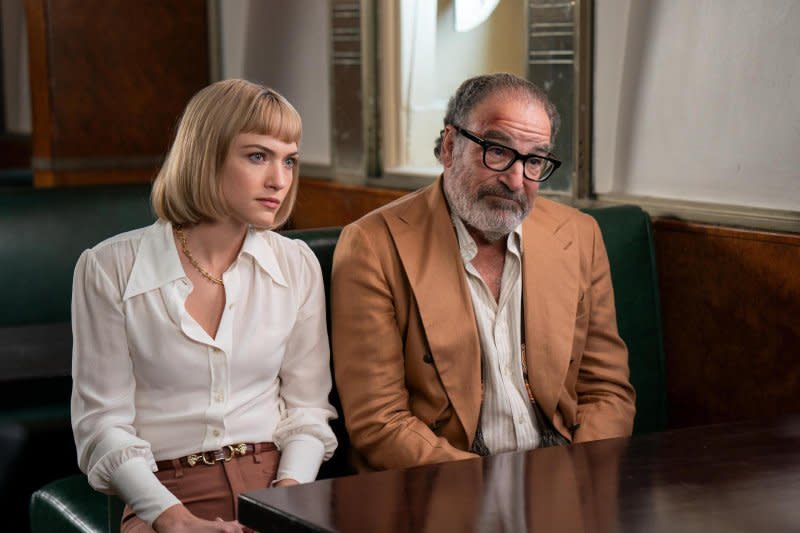 Violett Beane and Mandy Patinkin star in "Death and Other Details," premiering Tuesday. Photo courtesy of Hulu