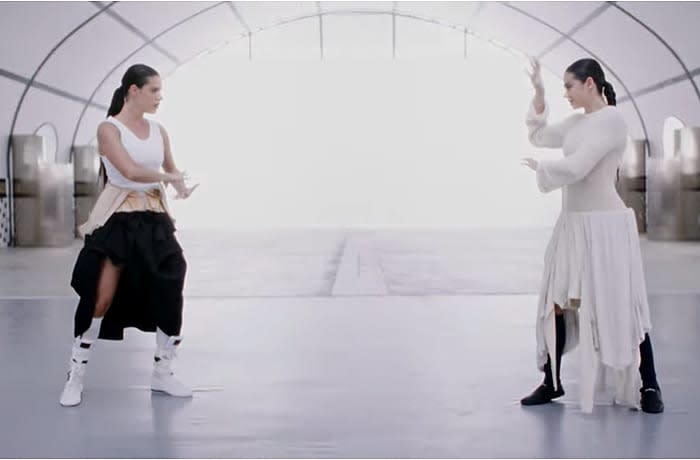 Imagen del videoclip de Rosalía y Björk