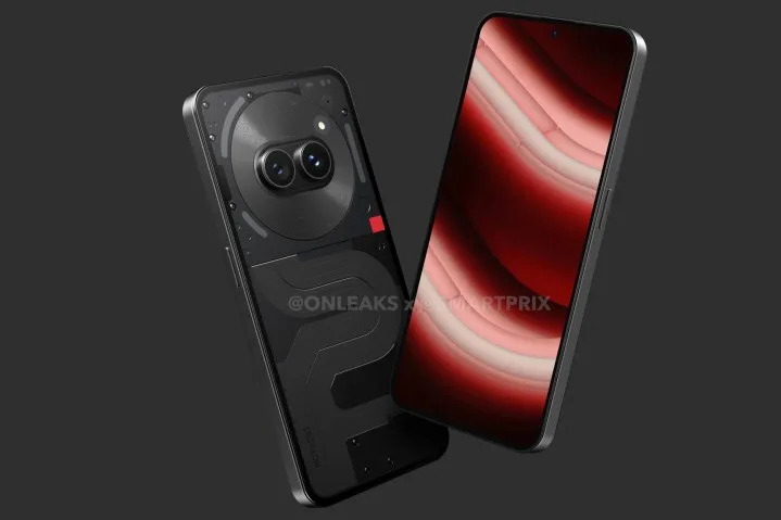 Angular view of Nothing Phone 2a leaked renders.