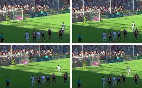 Paul Pogba vs Genoa penalty