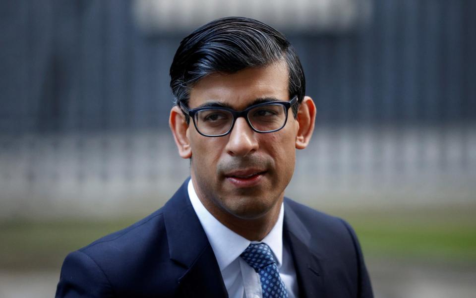 Chancellor of the Exchequer Rishi Sunak leaves Downing Street -  JOHN SIBLEY/ REUTERS