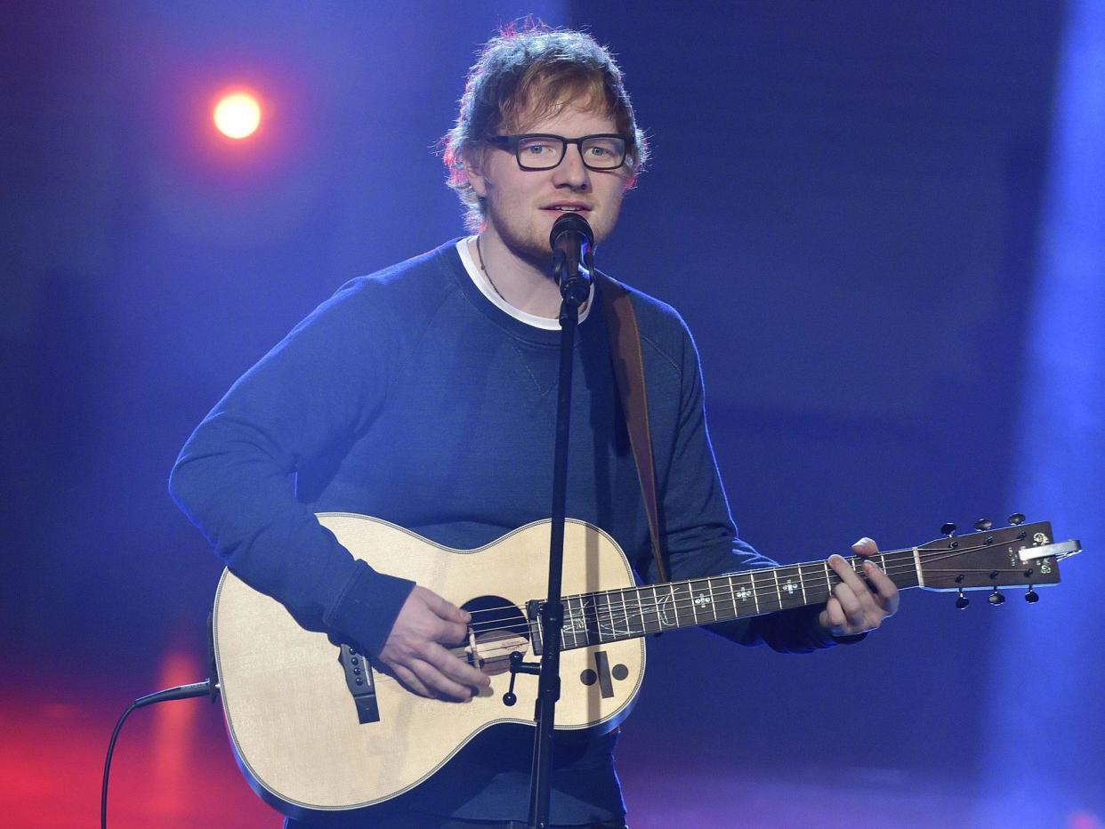 Tickets for Ed Sheeran's 1st May performance at London's 02 Arena are selling on secondary sites for up to £900 before processing and delivery charges: Rex