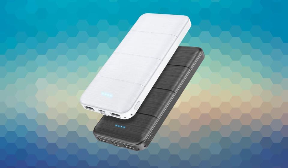Two portable phone chargers