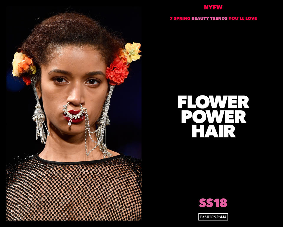 <p>Flower crowns are over, but that doesn’t mean you have to stop wearing flowers in your hair. Here’s how it’s done. </p>