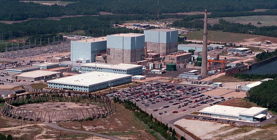 The Brunswick Nuclear Plant, then operated by CP&L, as it was on May 10, 1995.