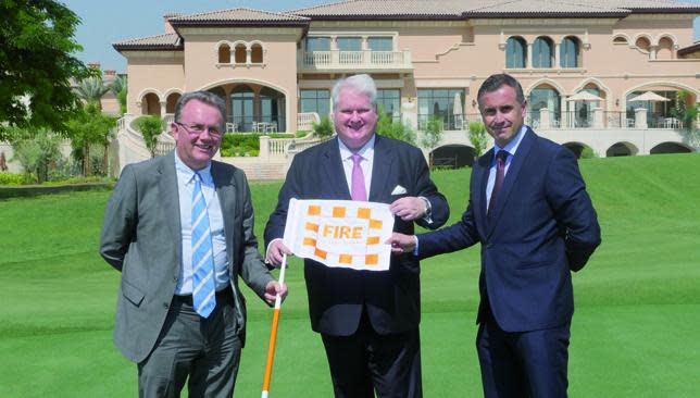  Tarratt (l), Armstrong and Graham (r) at the announcement.