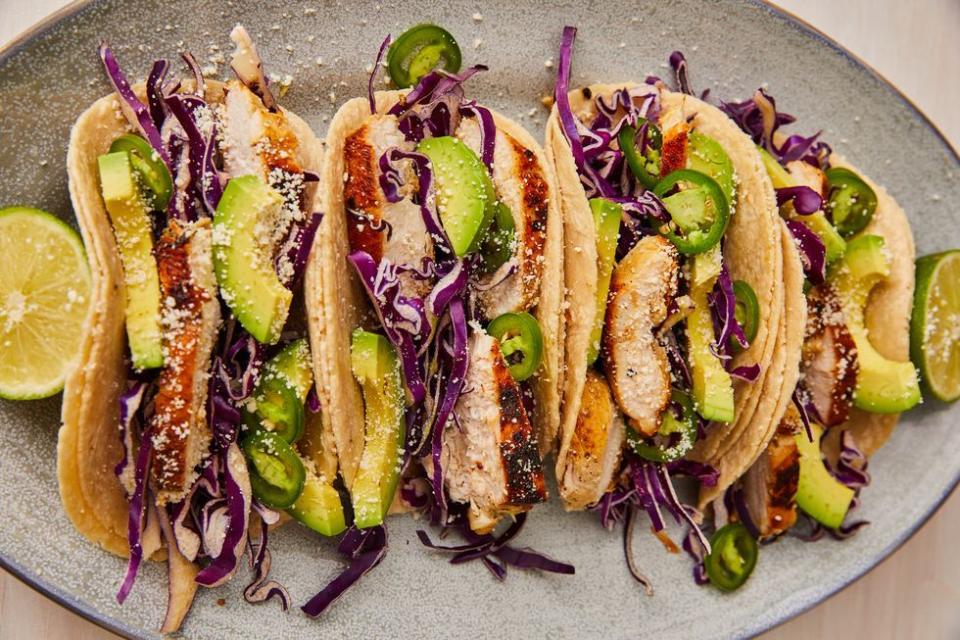 Tequila-Lime Chicken Tacos