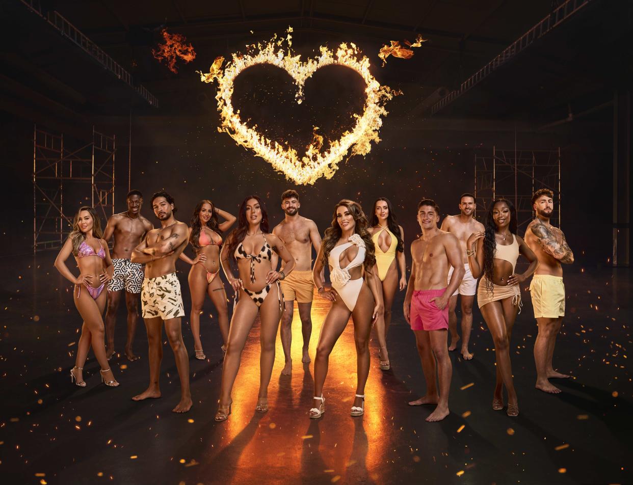 From ITV

Love Island SR11 on ITV2 and ITVX

Pictured:  Samantha, Ayo, Munveer, Nicole, Patsy, Ciaran, Harriet, Jess, Sean, Ronnie, Mimii, Sam  

This photograph is (C) ITV plc and can only be reproduced for editorial purposes directly in connection with the programme or event mentioned above, or ITV plc. This photograph must not be manipulated [excluding basic cropping] in a manner which alters the visual appearance of the person photographed deemed detrimental or inappropriate by ITV plc Picture Desk.  This photograph must not be syndicated to any other company, publication or website, or permanently archived, without the express written permission of ITV Picture Desk. Full Terms and conditions are available on the website www.itv.com/presscentre/itvpictures/terms

For further information please contact:
michael.taiwo1@itv.com