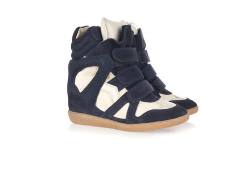 The Isabel Marant high top sneaker, as featured on Polyvore