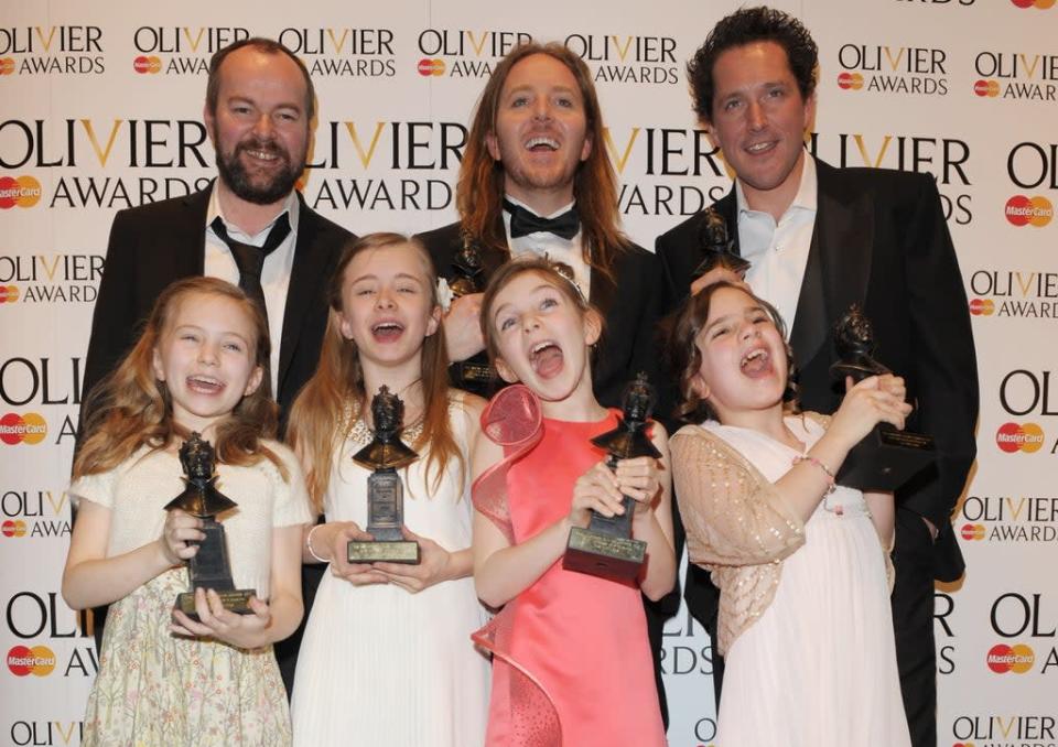 The Matilda team at the 2012 Oliviers (Getty Images)