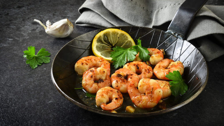 Shrimp with Grappa