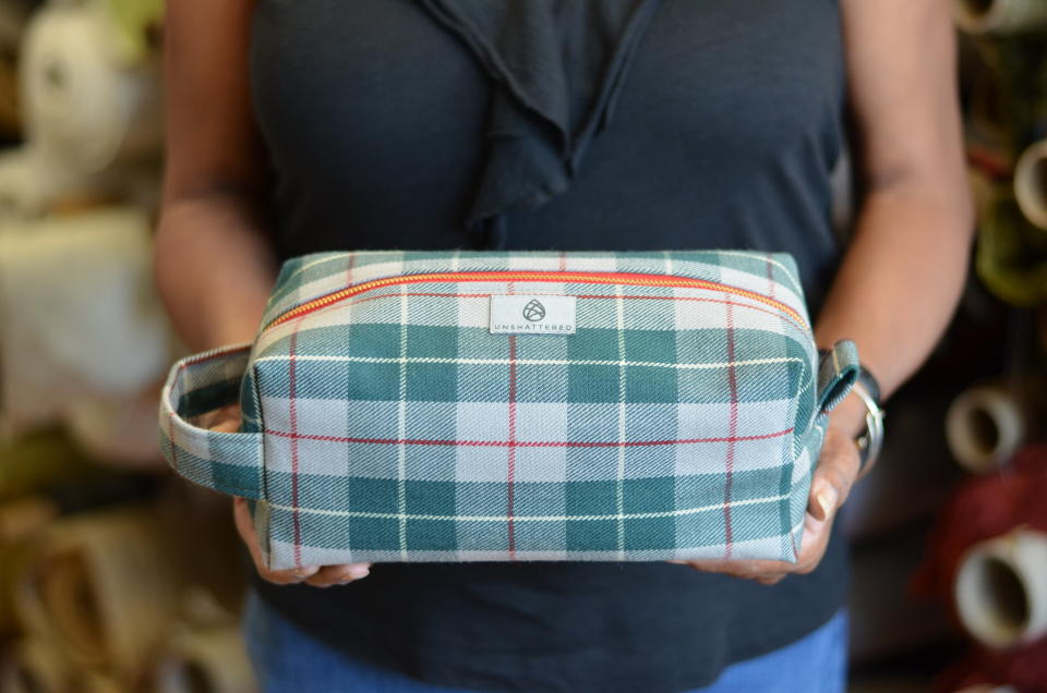 This unique toiletry bag is handcrafted from the interior of an original 1955 Mercedes Benz upholstery. The unisex kit is made by women that are &ldquo;winning the fight against addiction.&rdquo; Each of the company&rsquo;s bags are named for a real person currently undergoing treatment and 100% of the purchase price goes to provide employment and benefits for women in recovery. &lt;br&gt;&lt;br&gt; <strong><a href="https://www.unshattered.org/products/toiletry-kit-from-mercedes-benz-interior?_pos=1&amp;_sid=e4c3e9136&amp;_ss=r">Unshattered: Toiletry Kit From Mercedes Benz Interior, $150﻿</a></strong>