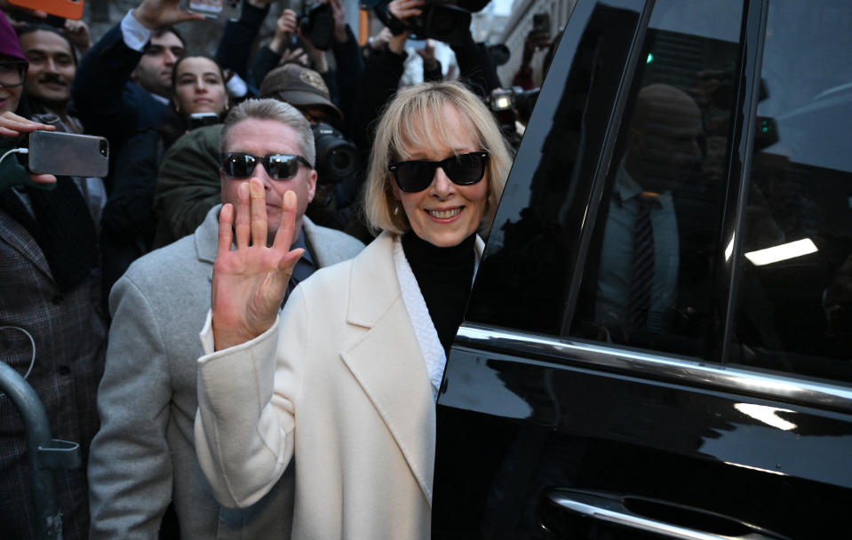 E. Jean Carroll after verdict in her defamation case against Donald Trump (Getty Images)