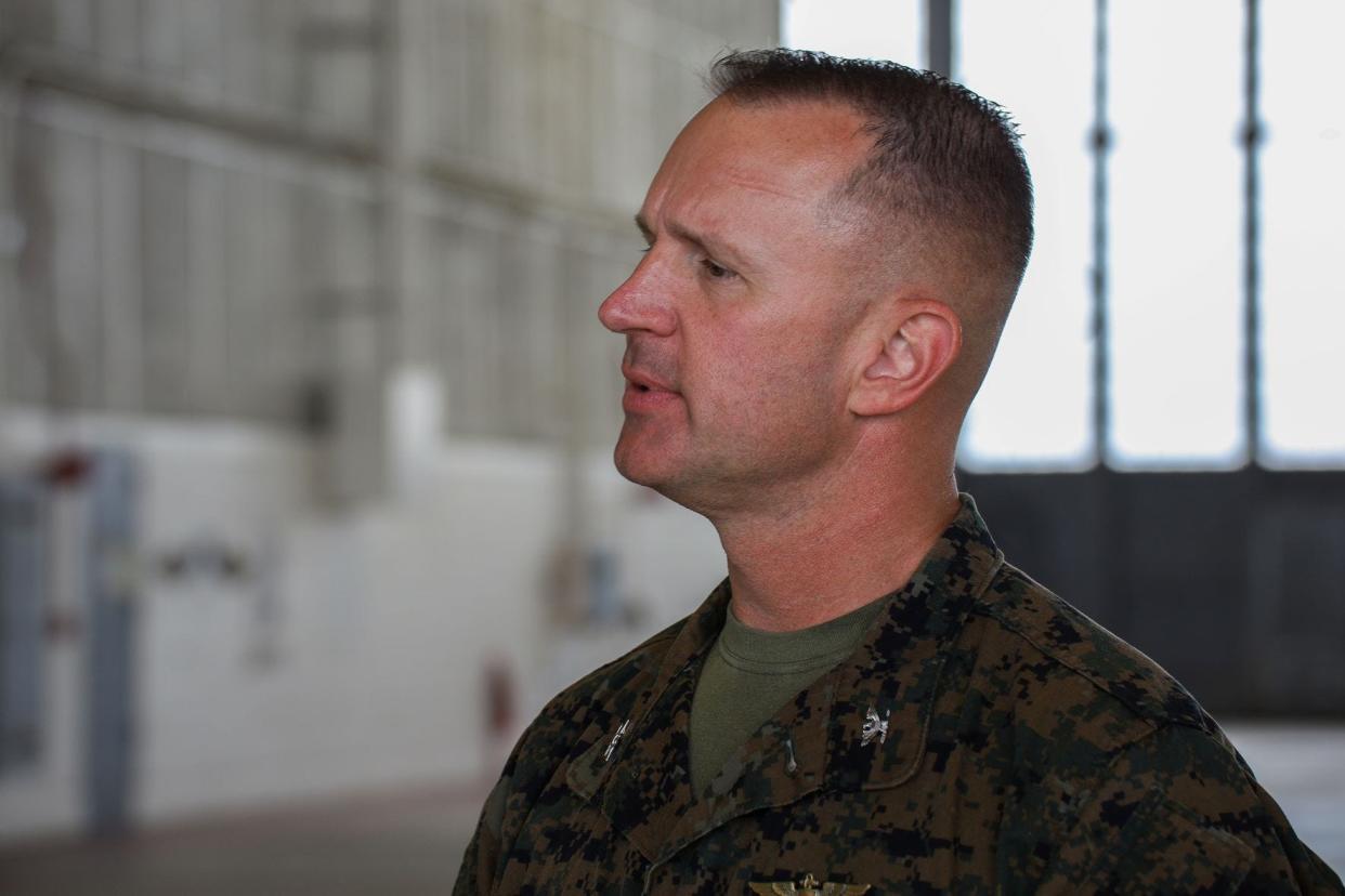 Col. Brendan C. Burks. is the new commander of Marine Corps Air Station Cherry Point.