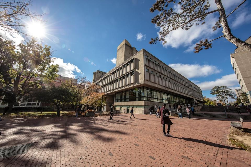 The University of Guelph's library is pictured in July. University libraries across Canada are grappling with the rising costs of academic journal subscriptions.