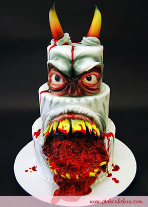 Angry Monster Cake